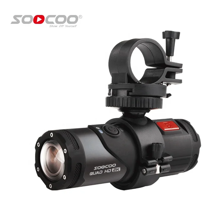 2K Action Camera Soocoo Waterproof Underwater Camera Sport Black Cam Bullet Per Gun Bike Casco Da Bicicletta Resistente All'Acqua