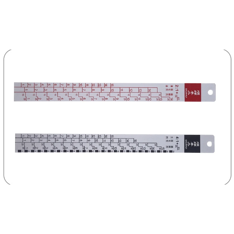 Standard Paint Ruler Paint Ratio Ruler Paint Mixing Ruler Dipstick Scale Ruler Paint Mixing Tool Ruler Paint Tool