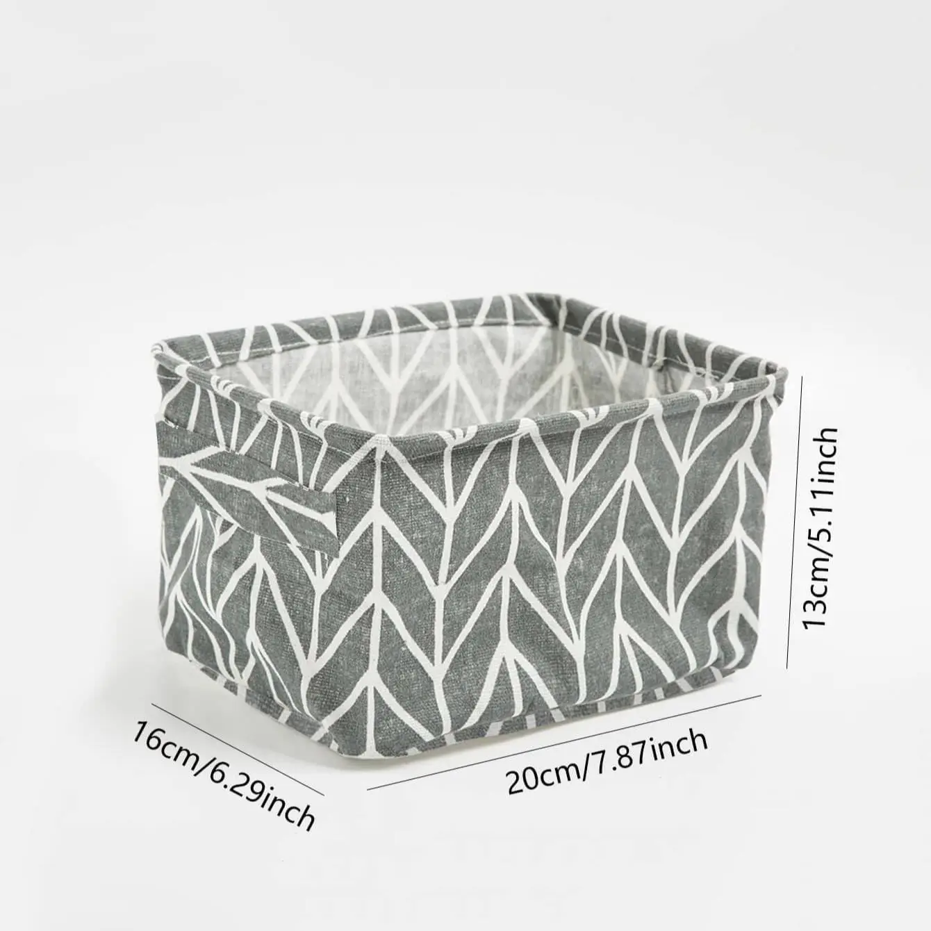 1PC fabric with portable printed storage basket 4