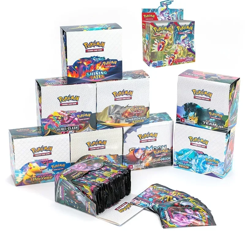 Versione Inglese Pokemon Scarlet & Violet 360Pcs Cards Evolution Booster Gift Game Collection Koraidon Miraidon Battle Toy