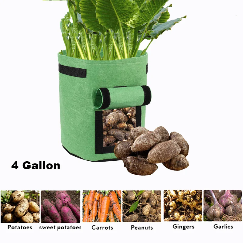 DIY Potato Grow Planter Non Woven Fabric Growing Bag Tomato Planting