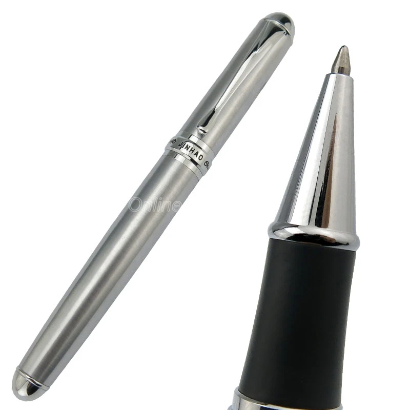 

Jinhao 750 Metal Stainless Steel Barrel Roller Ball Pen Refillable Professional Office Stationery Writing Accessory