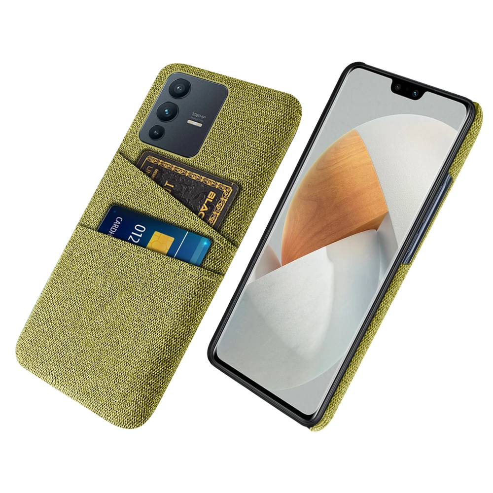 V23 5G For Vivo V23 5G Case Vivo V23 Pro Cover Luxury Fabric Dual Card Phone Cover For Vivo V23 V23Pro Funda Vivov23 5G V23 Pro