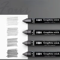 HB/2B/4B/6B Woodless Hexagonal Graphite Stick Pencil Bold Black Charcoal Art Student Sketch Painting Graphite Pen Art Supplies 1