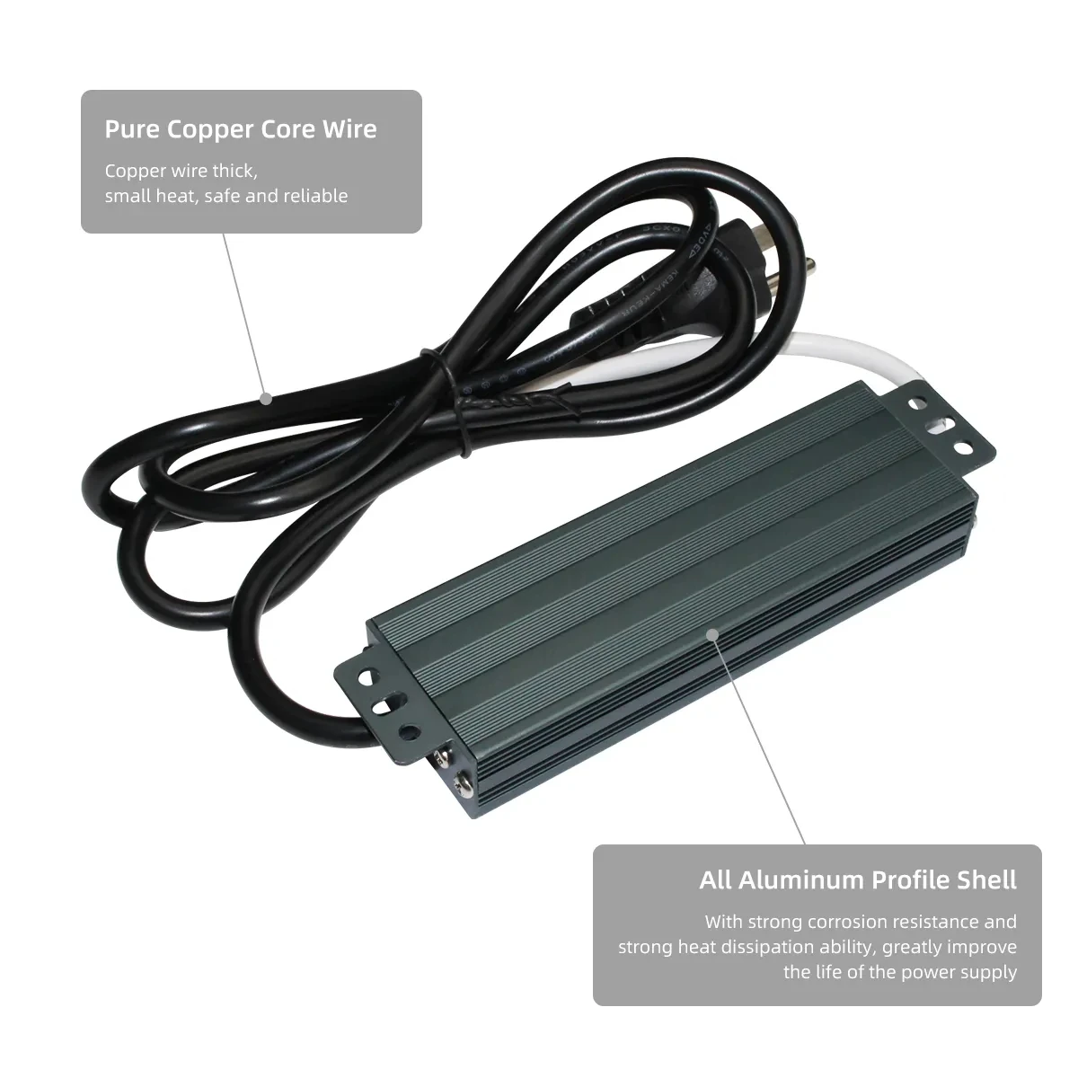 방수 전원 공급 장치, IP67 IP68 조명 변압기, AC 110V  220V-DC 12V 24V LED 드라이버, 10W 20W 30W 50W 100W 야외 어댑터