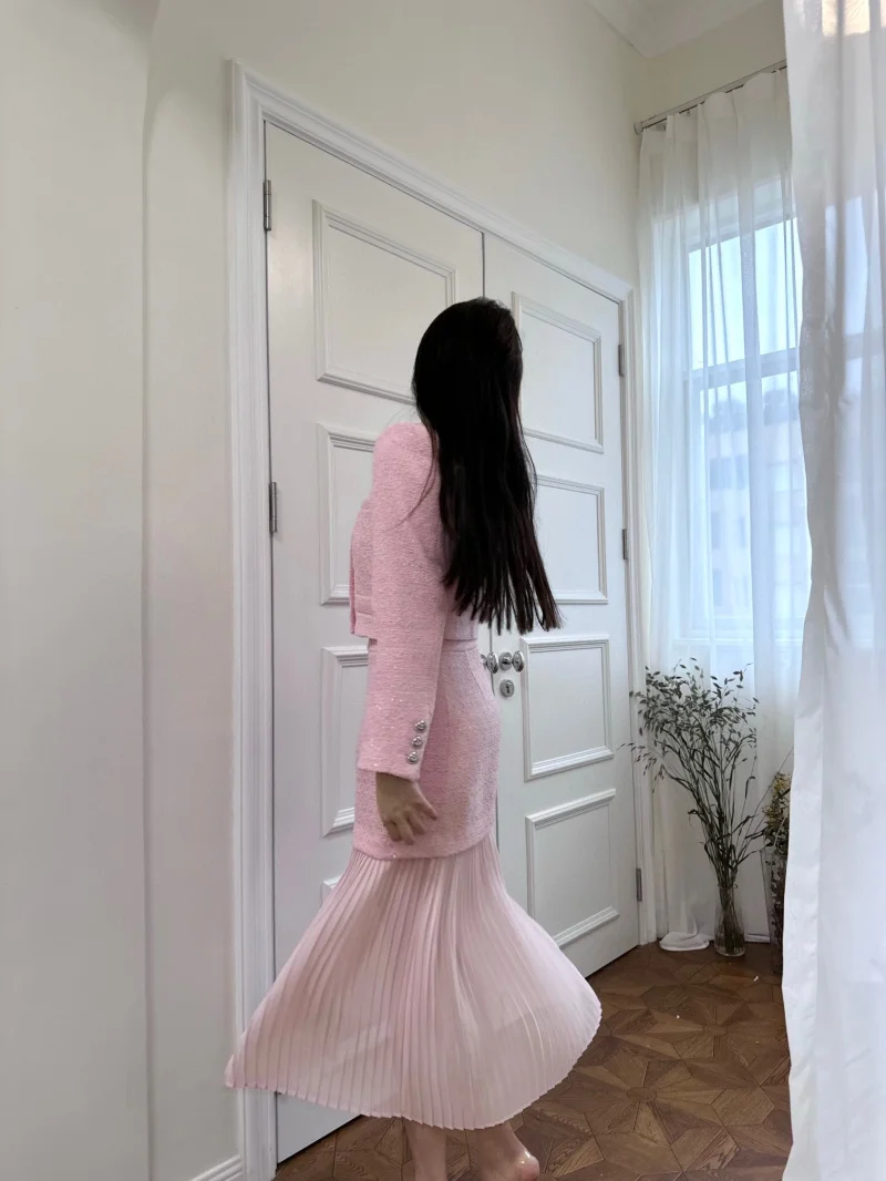 

Женская Роскошная стильная, модная, простая, повседневная, элегантная, приталенная и Лоскутная плиссированная юбка