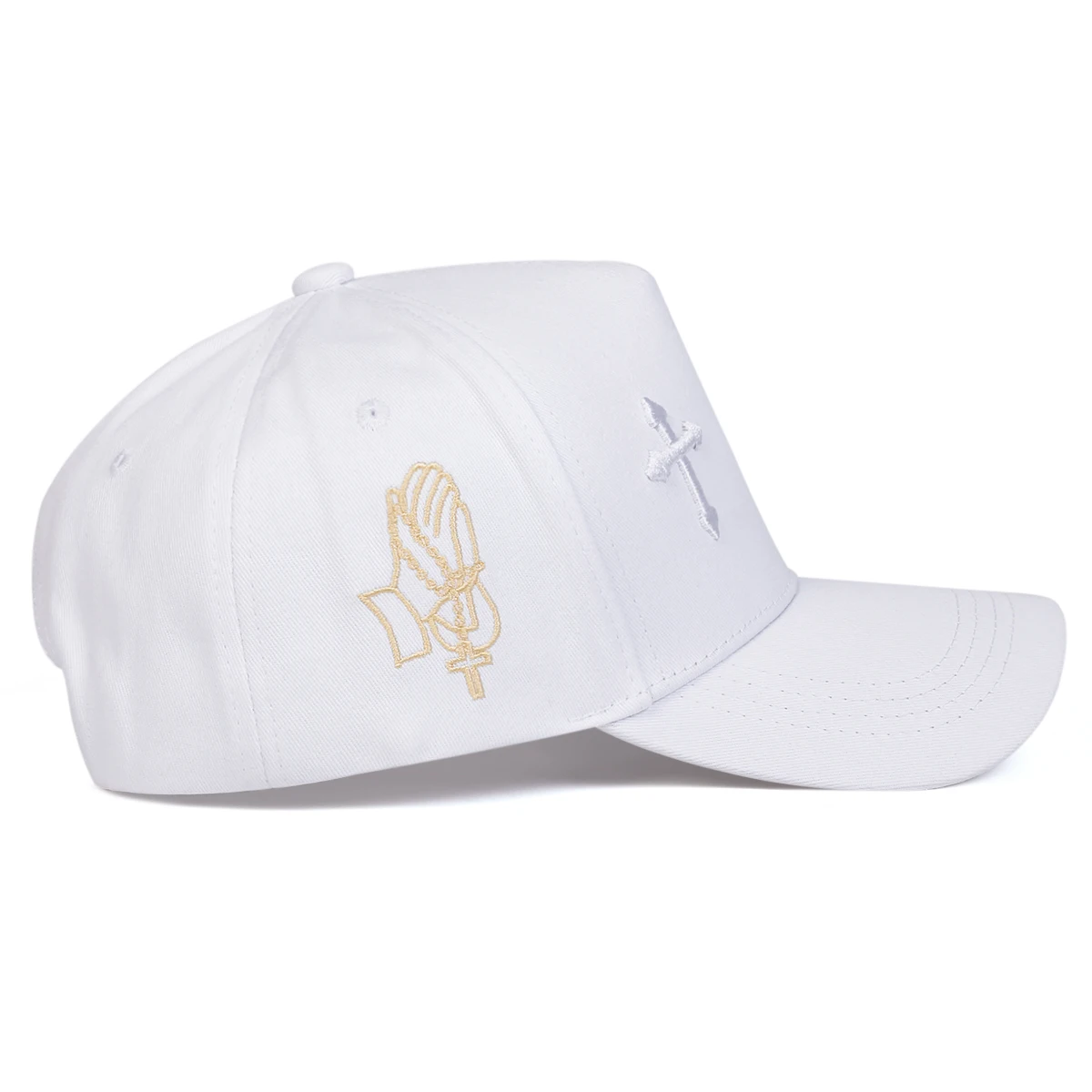 Unisex-Baseballmützen mit Kreuzstickerei, für Frühling und Herbst, für den Außenbereich, verstellbare Freizeithüte, Sonnenschutzhut, Sportmütze – Detail 4