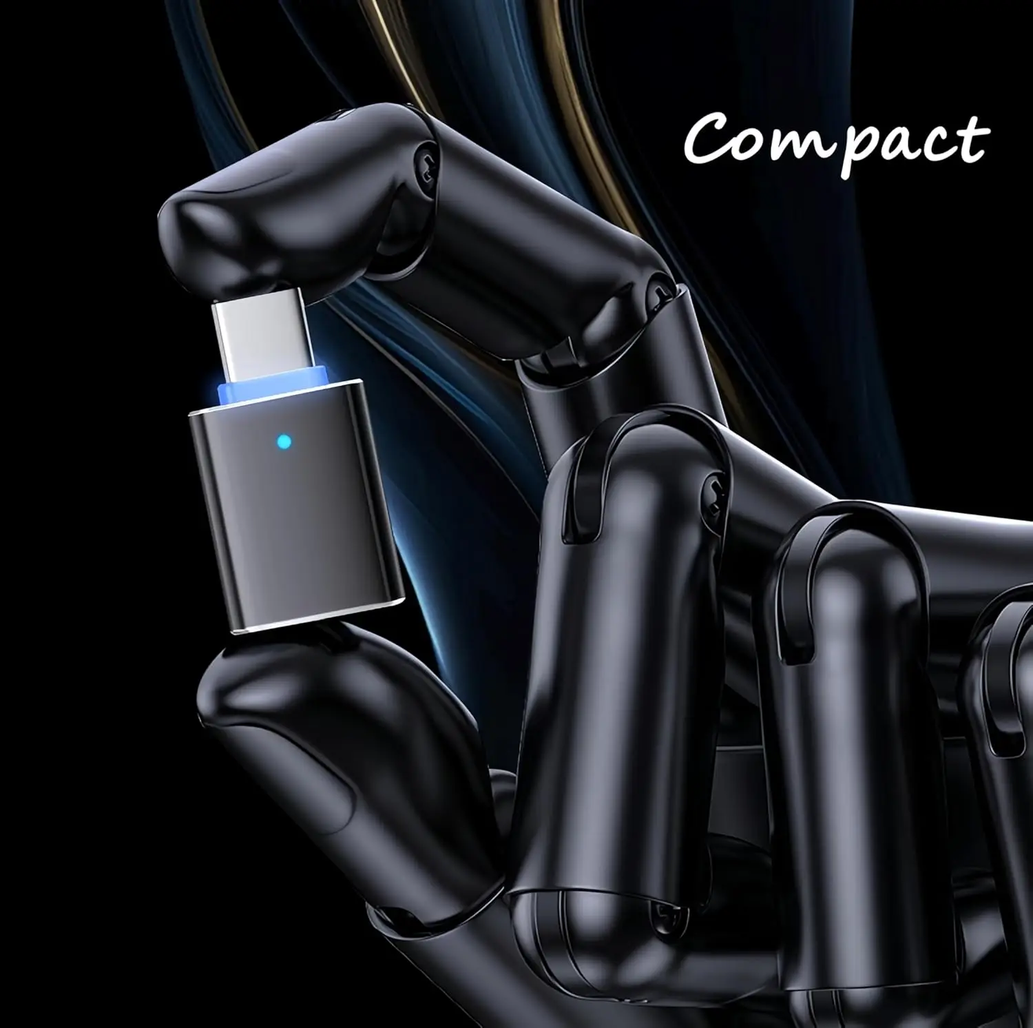 블루예티 마이크용 USB C-USB 어댑터 - 맥북 프로, 에어, 아이패드용 알루미늄 USB-C(수) - USB-A(암) 변환기