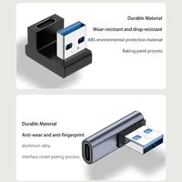 180 Degree Elbow USB C Adapter Type C USB C OTG to USB Converter U Shape USB-C 3.0 Connector for Computer Phone Tablet Adapter - Image 5