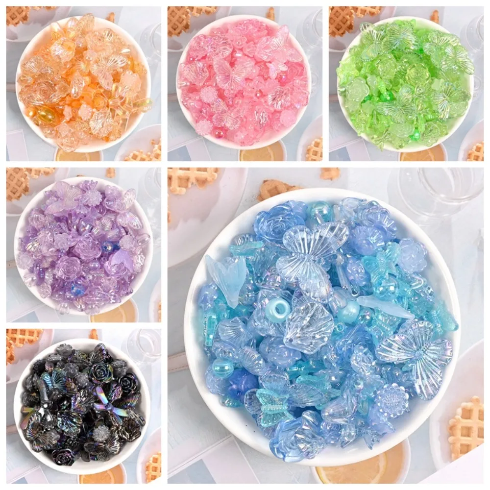

Resin Butterfly Flower Leaf Acrylic Beads Flower Butterfly Small Butterfly Shape Beads Leaf Random Shape