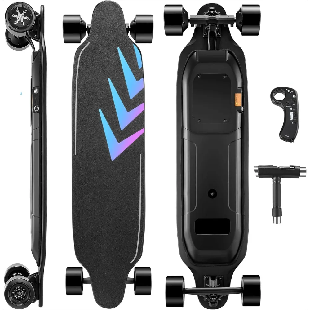 Electric Skateboards with Remote, 1200W Powerful Motor,28MPH Top Speed,4/6AH Large Battery,16/18Miles Long Electric Skateboards