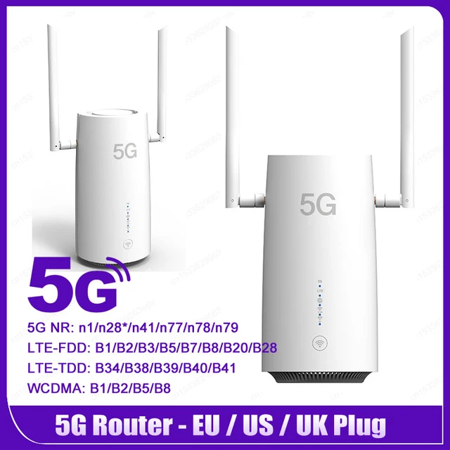 5G Router with Antenna Wireless Router EU/US/UK Plug High Speed for Indoor  Home