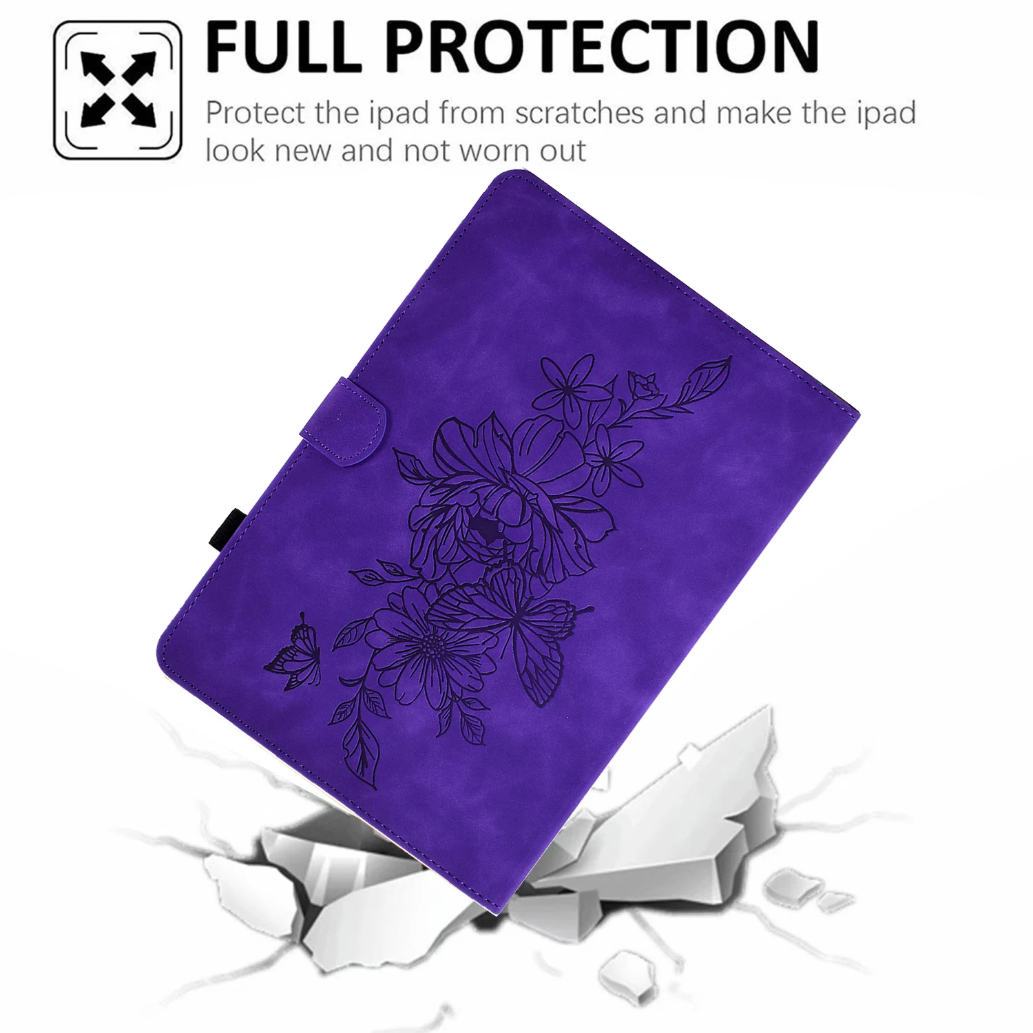 carteira de couro cartões caso solt para ipad ar pro mini geração smart cover
