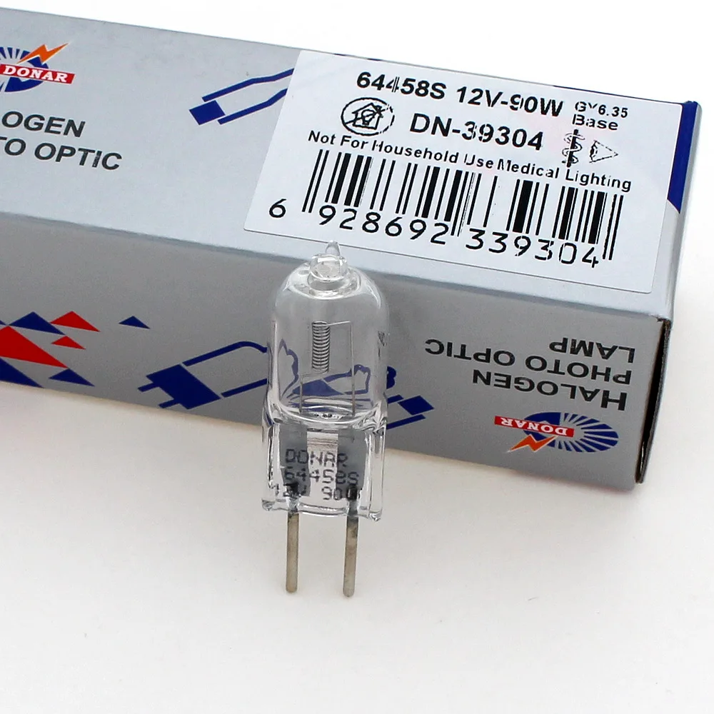DN-39304 64458S 12V 90W GY6.35 bi-pin 90T4/Q/CL-12V 90W Halogen Light Bulb Operating Theater Operation Room Surgical lamp