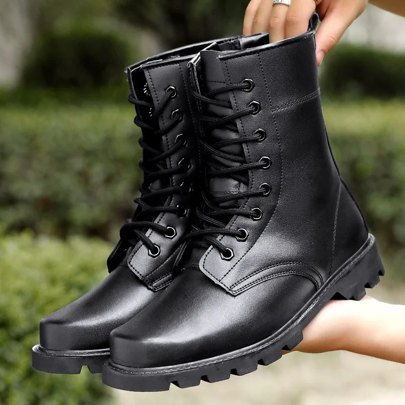 High Top Tactical Military Boots Steel Toe Work Safety Puncture Proof