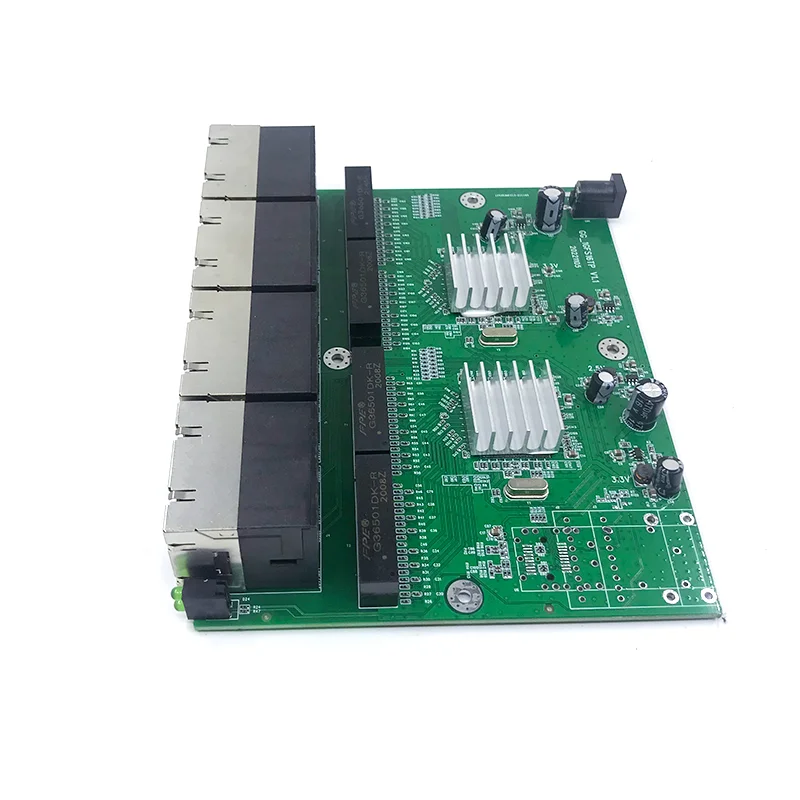 1000M switch Unmanaged 16port 10/100/1000M industrial Ethernet switch module PCBA board Auto-sensing Ports