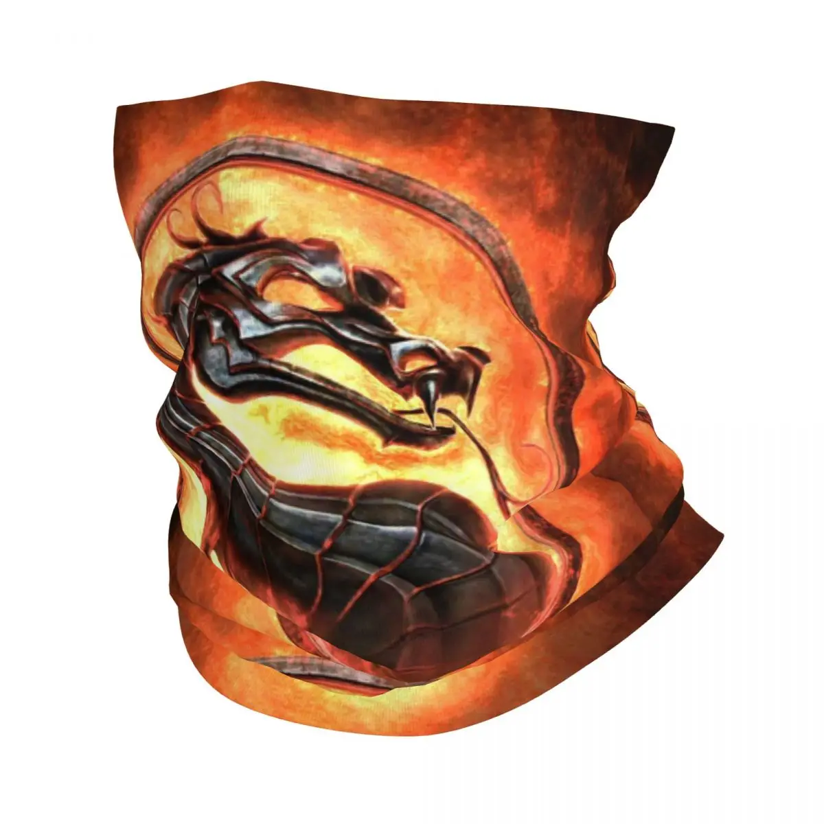 

Fighting Game Mortal Kombat Bandana Neck Warmer Men Women Winter Hiking Ski Scarf Gaiter Scorpion Sub Zero Warrior Face Cover