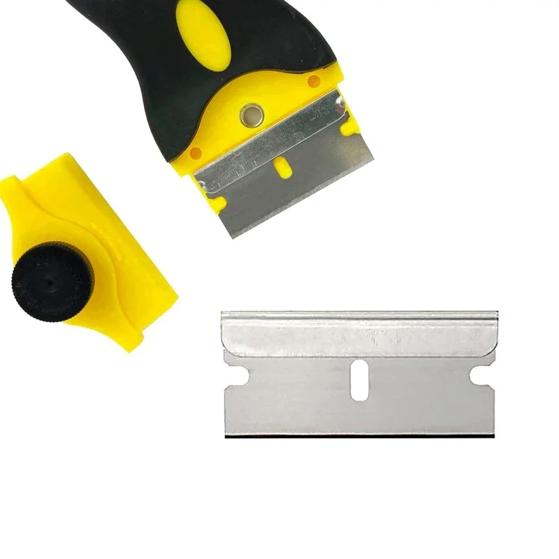 20Pcs Razor Scraper Blades Plastic Scraper Replacement Car Sticker Remover Decals Window Glass Clean Glue Remover razor blade scraper