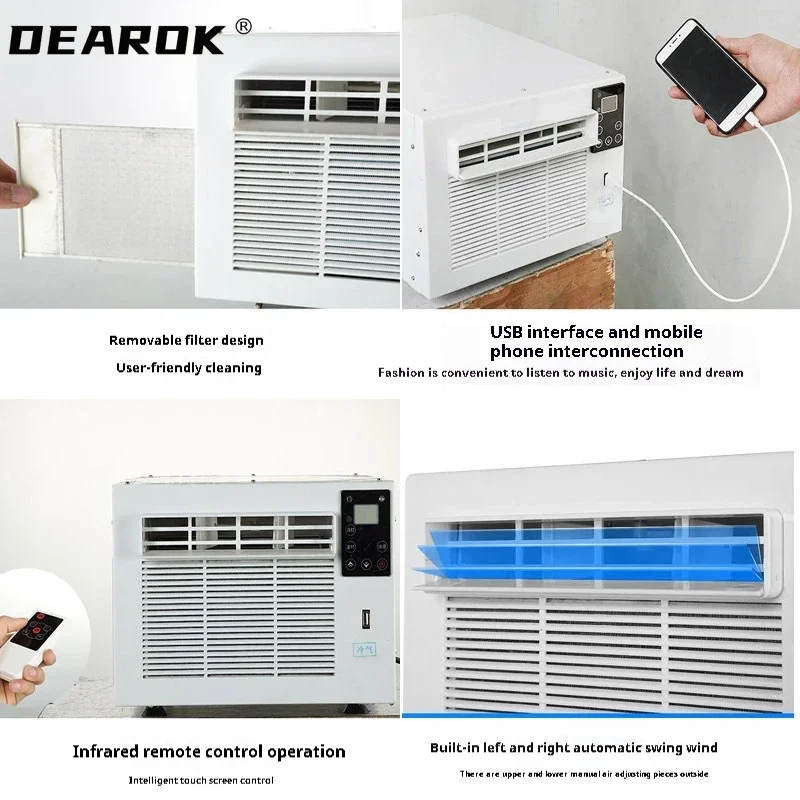 Home Air Conditioner System Desktop Portable Air Conditioning Room Floor Mosquito Net Fan aire acondicionado