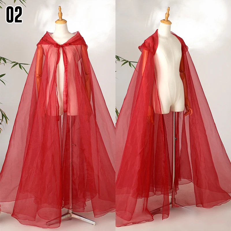 

Women Hanfu Cape Elegant Fairy Hooded Cape Ethnic Traditional Chinese Style Long Cloak Tang Song Dynasty Ancient Cosplay Costume