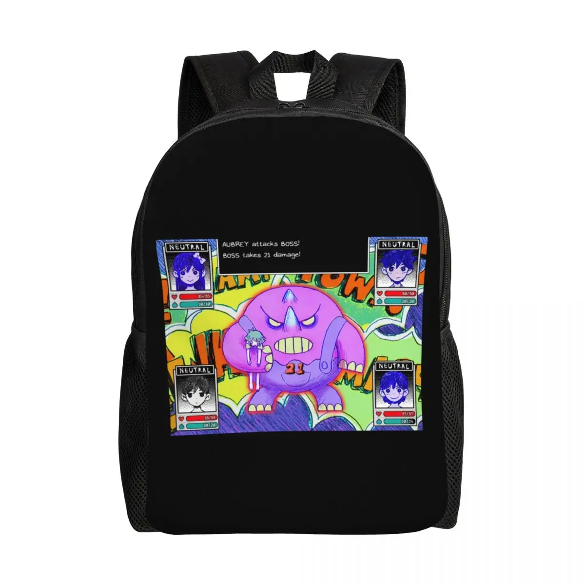 

Omori Aubrey Video Gamer Laptop Backpack Men Women Fashion Bookbag for School College Students Bags