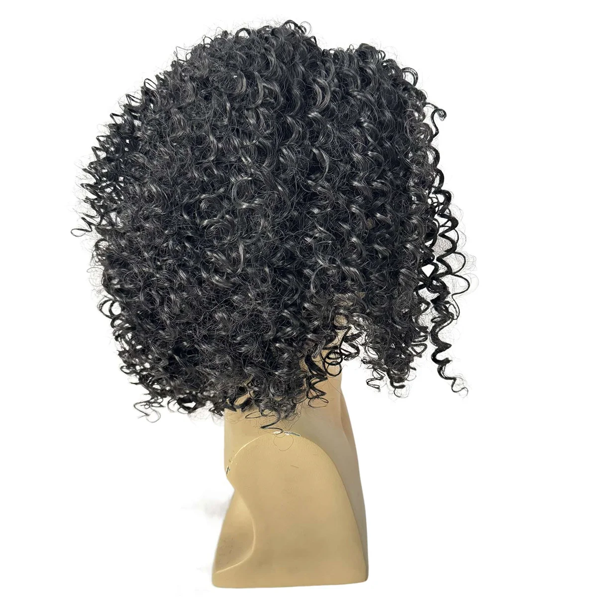Fashion Wig Headgear Male Short Curly Hair Chemical Fiber Mechanism Hairstyles High Temperature Wire Wig Sets