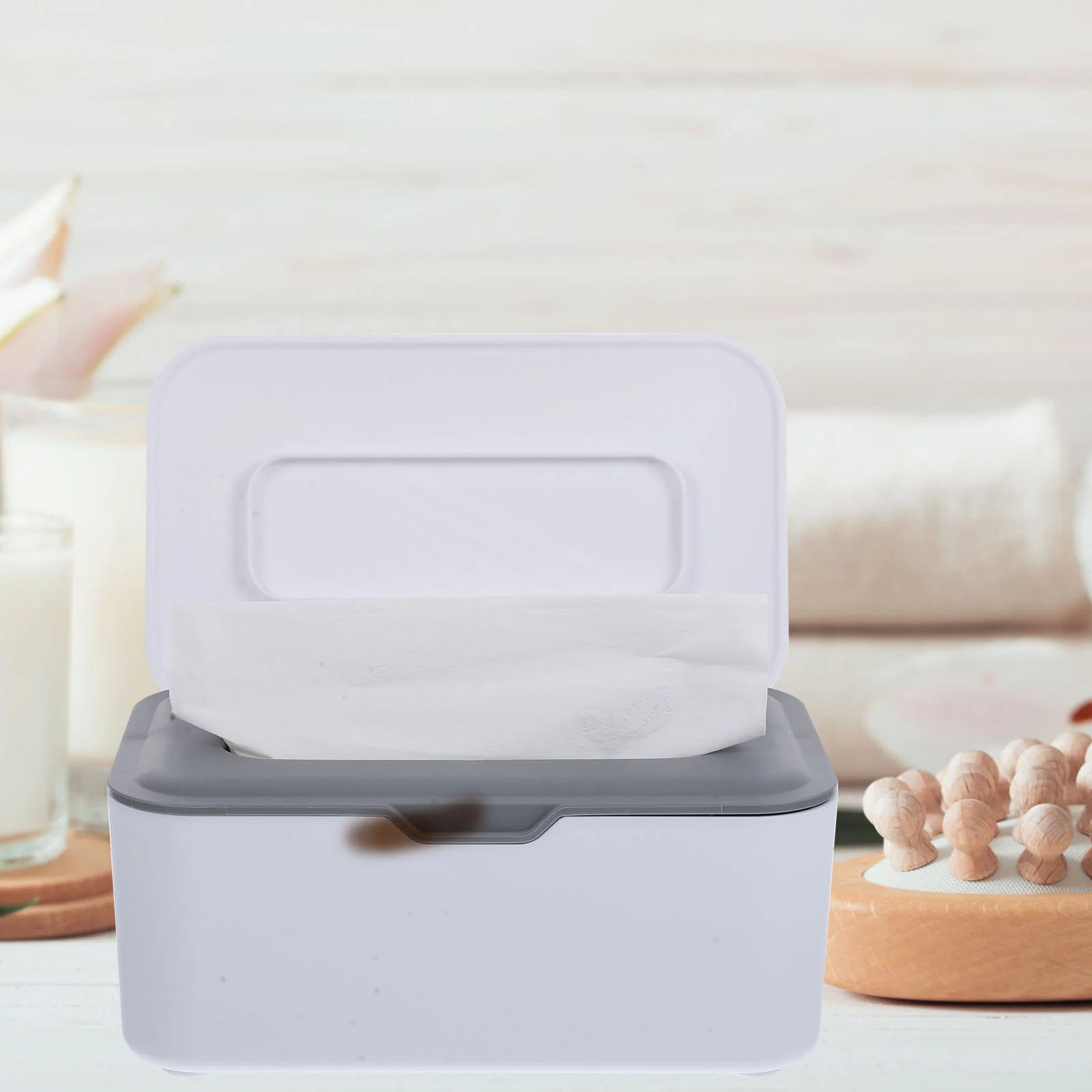 

Wipe Box Tissue Boxes Bulk Wipes Container Wet Dispenser Holder for Bathroom Paper Towel