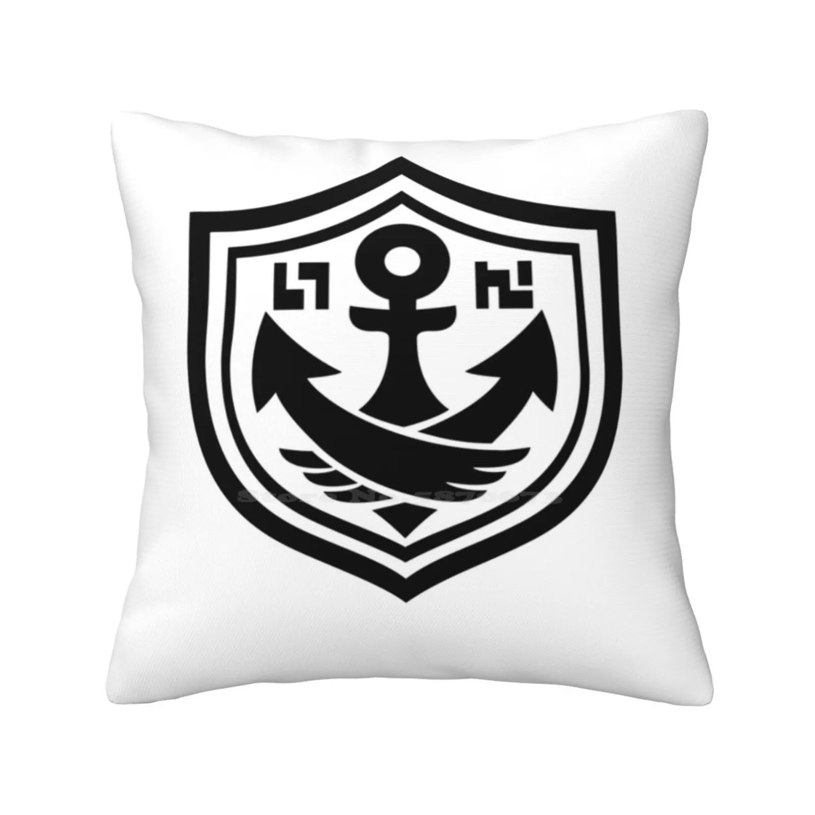 Squidforce White Anchor Tee Home Sofa Car Waist Throw Federa Wii U Splatoon Logo Del Marchio Squidforce White Anchor Switch