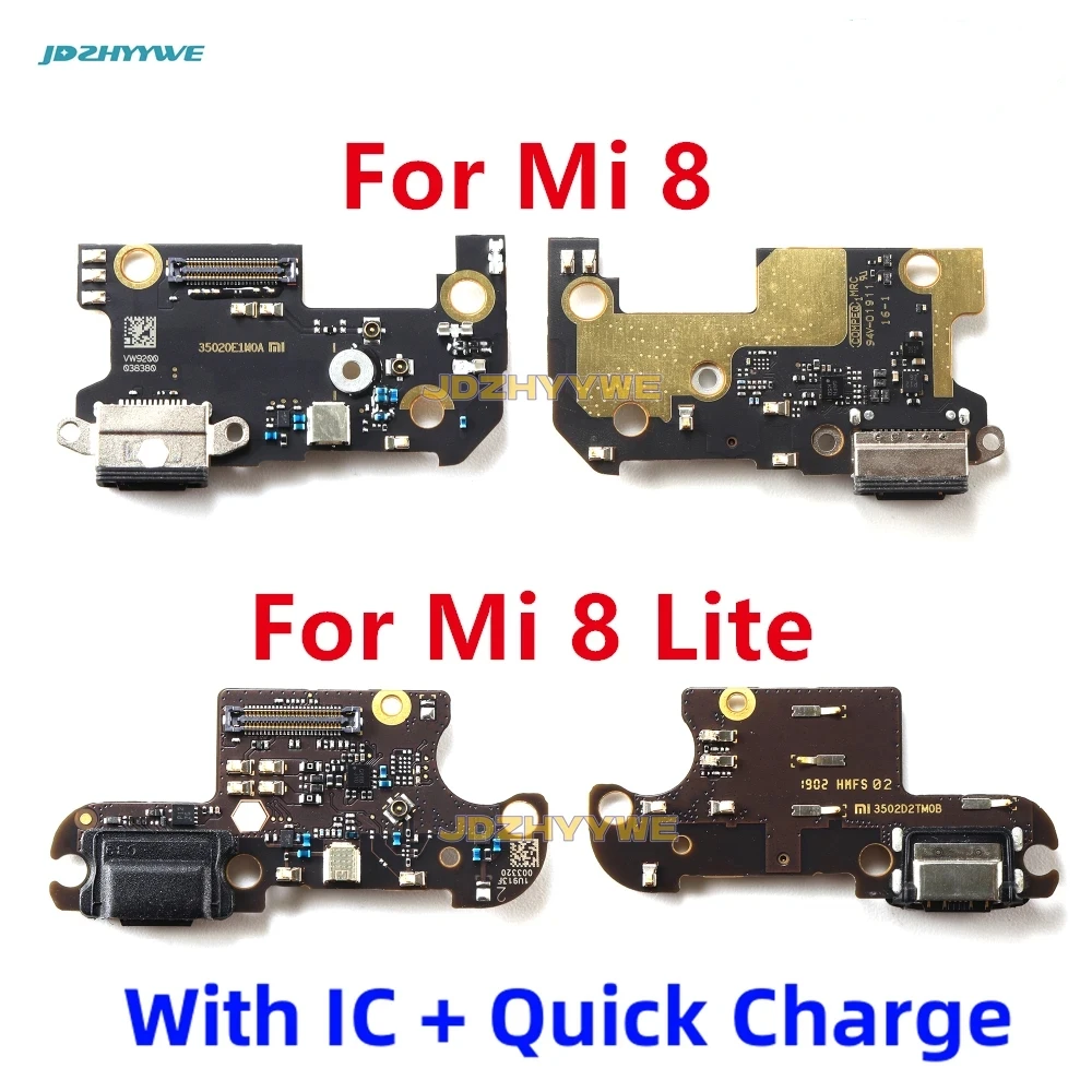 

Для Xiaomi Mi 8 Lite Mi8 USB зарядное устройство док-разъем зарядная плата Порт материнская плата гибкий кабель запасные части