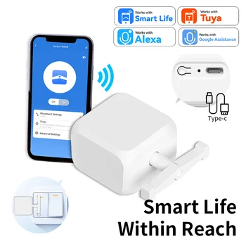 Robot BLE Fingerbot per Interruttore a Levetta, Telecomando Regolabile, Supporto per Tuya Smart, Google Home, Alexa Voice