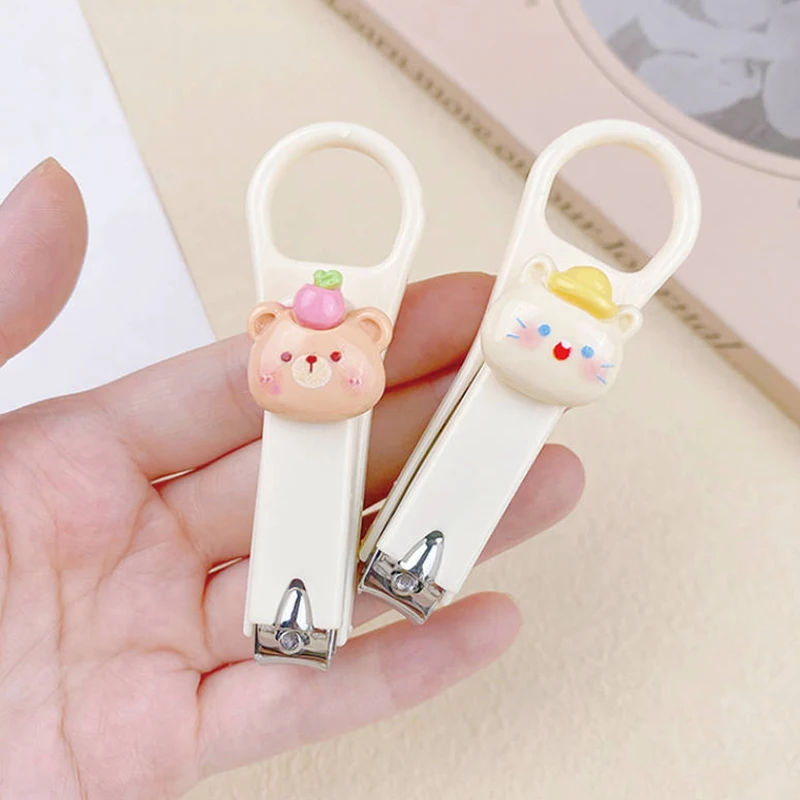 Cute Cartoon Nail Clippers Convenient Portable Student Home Nail Clippers Stainless Steel Manicure Tools