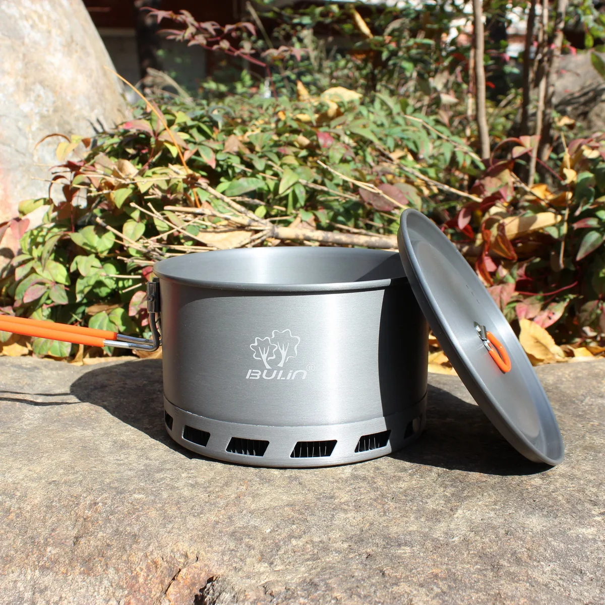Bulin 2L Aluminum Alloy Ultralight Outdoor Camping Cookware Pot Utensil Cooking Picnic Tableware camping cutlery portable tableware camping cookware portable cutlery outdoor pot titanium tableware