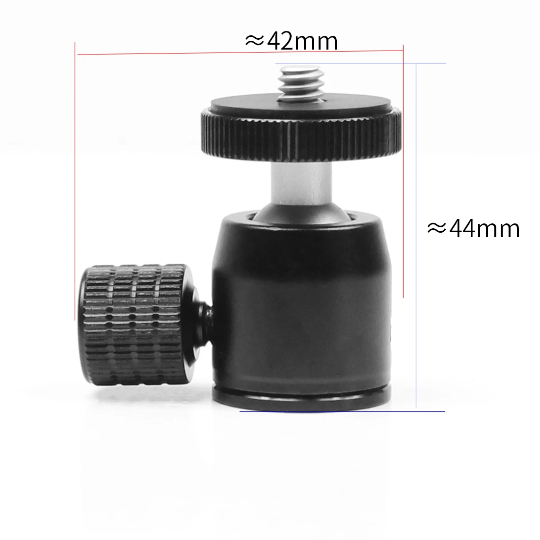 Description Picture 3 of itemMini BallHead 360 Swivel 1/4 Screw Tripod Ball Head Lock Knob for DSLR Camera Monopod Flash Light Stand Video Photo Accessories
