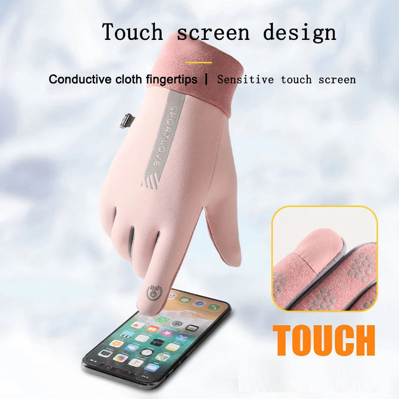 Description Picture 4 of itemWinter Gloves Women Cycling Bike Thermal Fleece Cold Resistance Wind Waterproof Bicycle Warm Outdoor Running Skiing Mittens