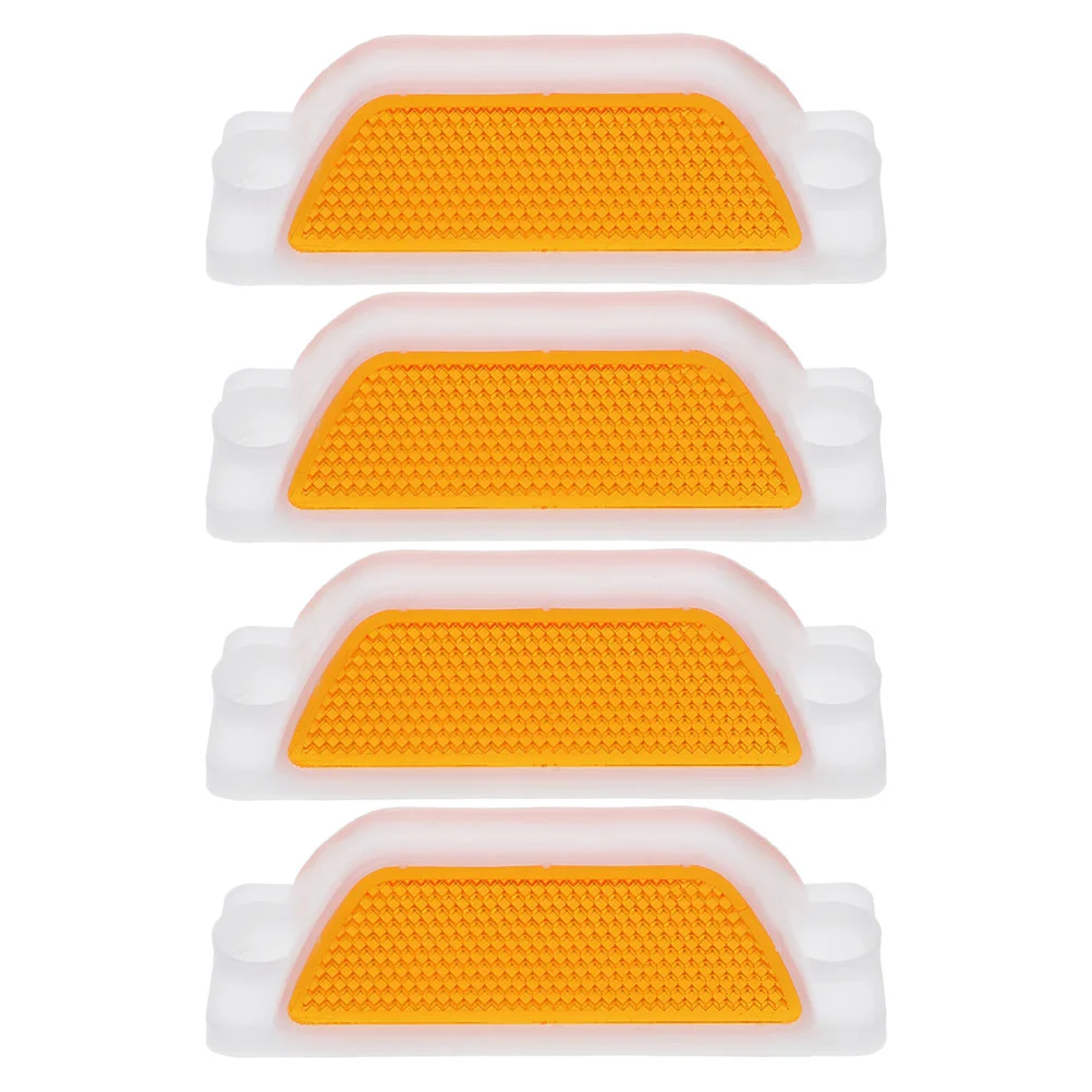 4 Pcs Sign Reflective Delineator Driveway Reflectors Trapezoidal Road Markers Pavement Guardrail Delineators parking markers