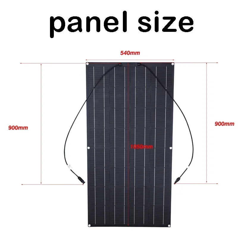 ETFE 150W Flexible Solar Panel Portable Solar Cell Energy Charger DIY Connector for Smartphone Charging Power System Car Camping foldable solar charger