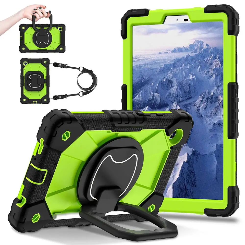 Kids Tablet Cover with Silicone + PC Protection and Strap - 8.7 Inch