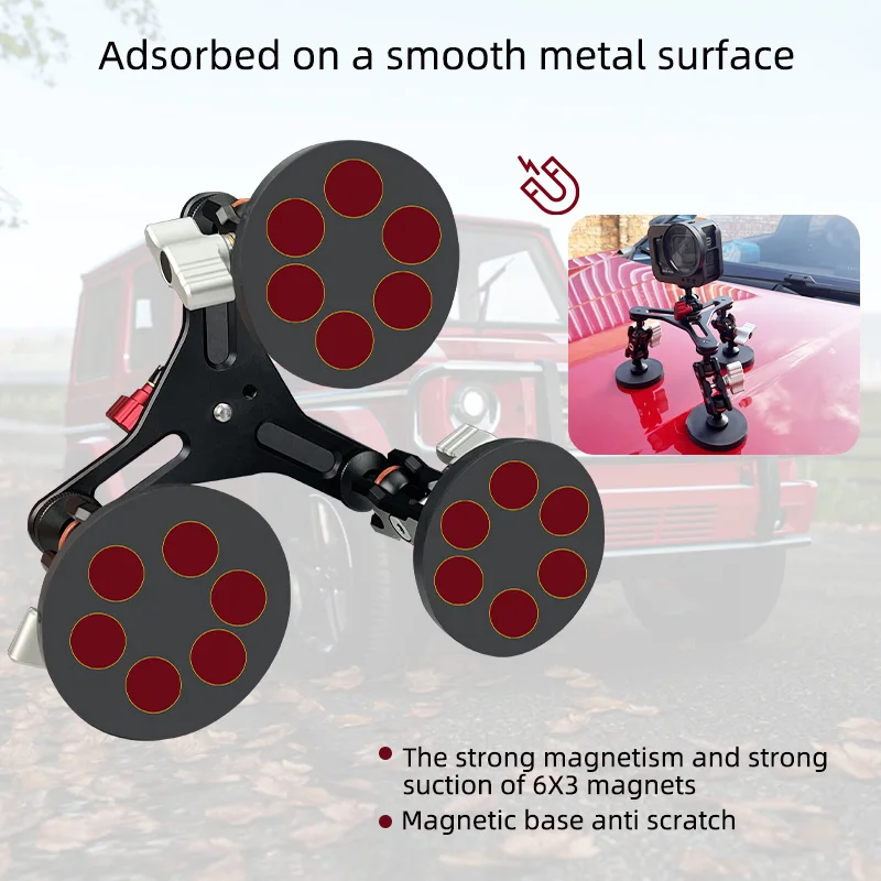 High Quality Factory Price Magnetic Car Mount Bracket for Action GoPro Cameras