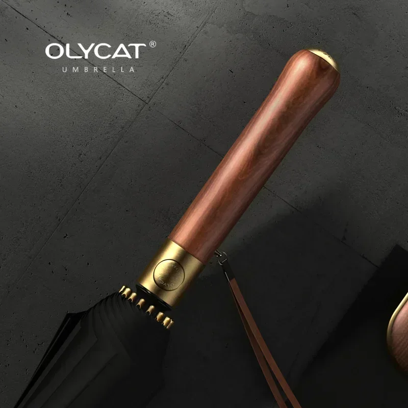 Wind Resistant Umbrella Automatic Umbrella Windproof Umbrella Sun Umbrella Automatic Sun Umbrella 16K Long Umbrella Men Women Outdoor Golf Parasol