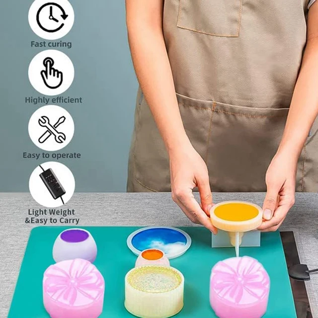 Gyantafűtés Szőnyeg-Quick Száraz Gyanta Kikeményítőgép Időzítőalkotó És Hőszigetelő Fedél, Barkács Kézműves Us Pugó - Image 5