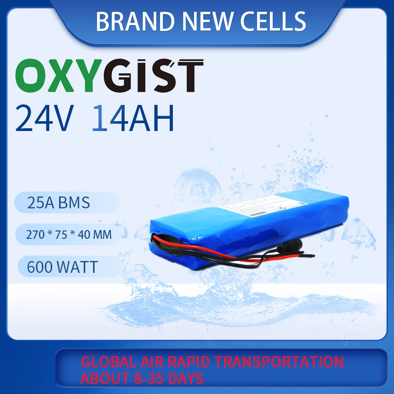 24V Scooter Lithium Battery A Product 18650 25.2V 14Ah High Power Battery Pack 25A BMS For Electric Bicycle Wheelhair