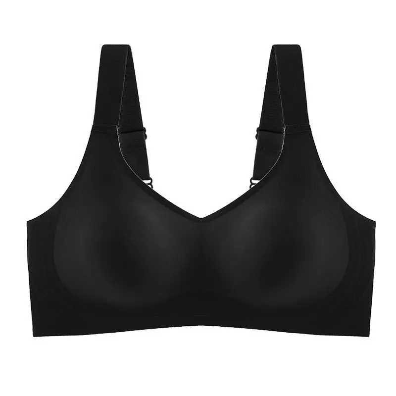 Women's Seamless Push-Up Sport Bra - Soft, Wireless, Padded Lingerie with Wide Shoulder Straps