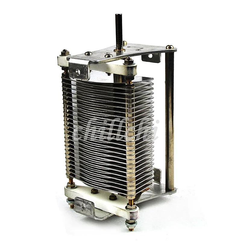 1 X Condensatore Variabile Dielettrico Ad Aria Singola Con Manopola 20