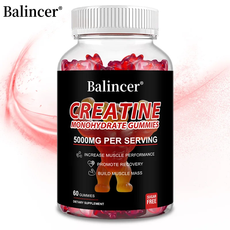 Vegan Creatine Monohydrate Gummies for Energy Boost