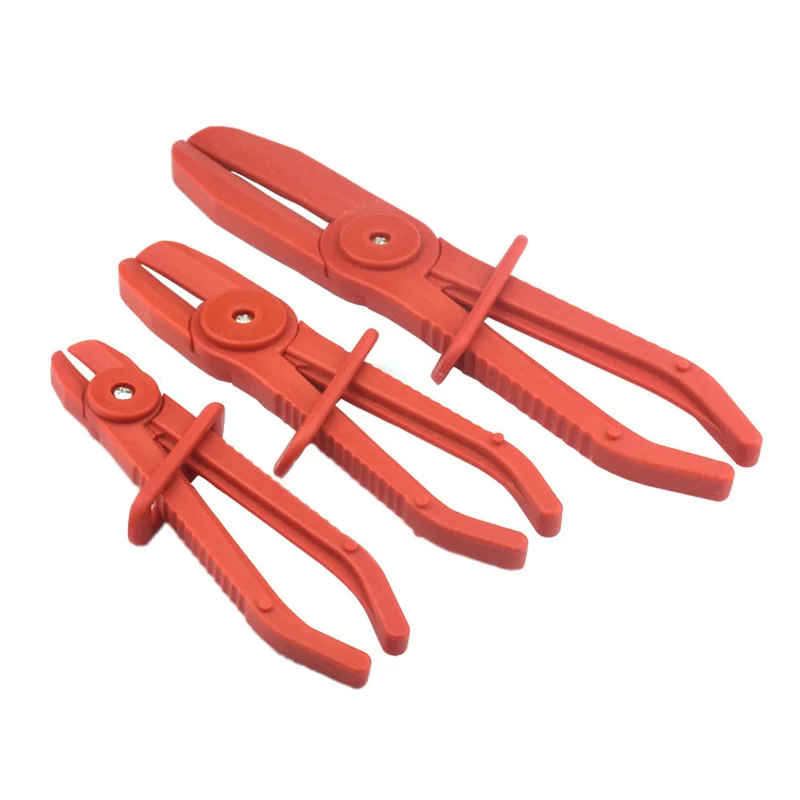 3pcs/set Nylon Hose Clamp Tool Set Brake Fuel Water Line Clamp Plier Hands Free Tool Car Repair