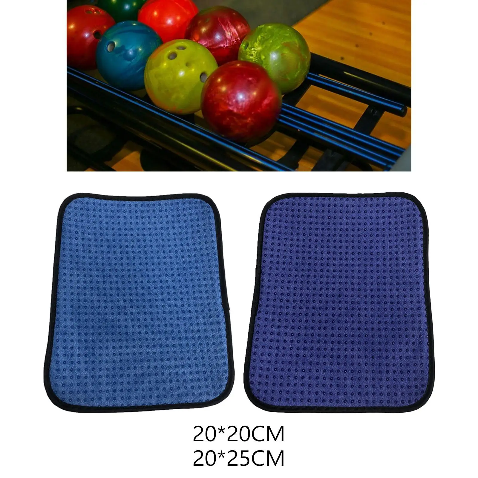 Microfiber Bowling Ball Towel Rag Bowling Shammy Pad Microfiber Shammy Bowling Towel with Easy Grip Dots for Cleaning Dirt/Oil