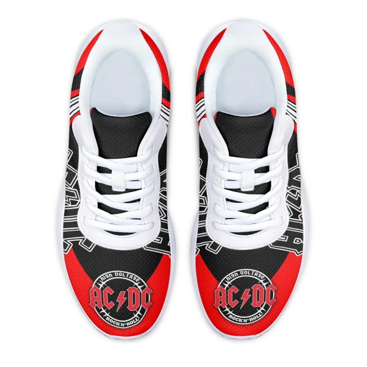 Fashion AC Rock Band Pattern Sneaker for Women Travel without tired feet Durable jogging Training Shoes Holiday Gift for Ladies
