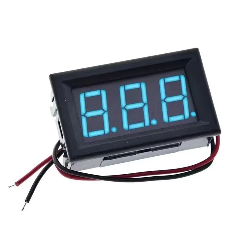 AC 70-500V 110V 220V 380V 0.56인치 LED 디지털 전압계 전압 측정기 전압 계측기 도구 2선식 빨간색 녹색 파란색 디스플레이