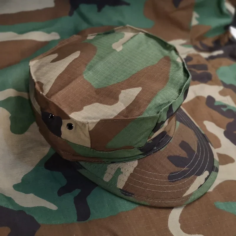 Outdoor Men Hat Rip Stop Fishing Cap Tactical Camouflage Octagonal Hunting Cap Us Camo Hat