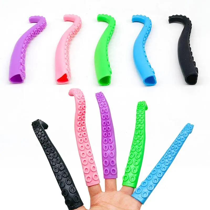 Finger Tentacle Fidget Toy Stretchy Finger Puppet Fidget Octopus Tentacle Gag Joke Toys Prank Props Indoor Outdoor Relaxing